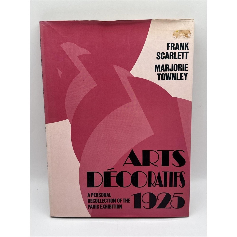 Arts Decoratifs 1925 Paris Exhibition Book 1975 RARE Hardcover Coffee Table Pink